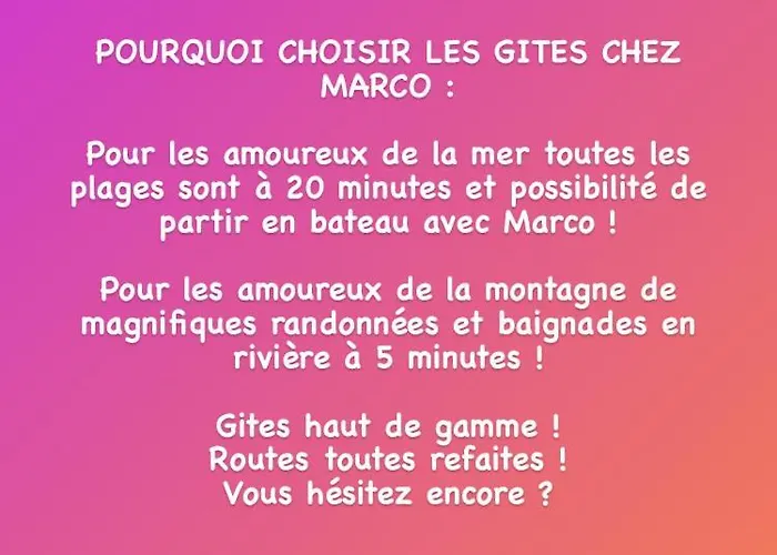 Casa de Férias Chez Marco & Cappellina Muro (Corsica)